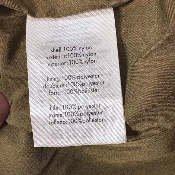 WeWoreWhat Womens Zip Off Sleeve Puffer Military Olive Jacket Size Medium - Picture 12 of 12